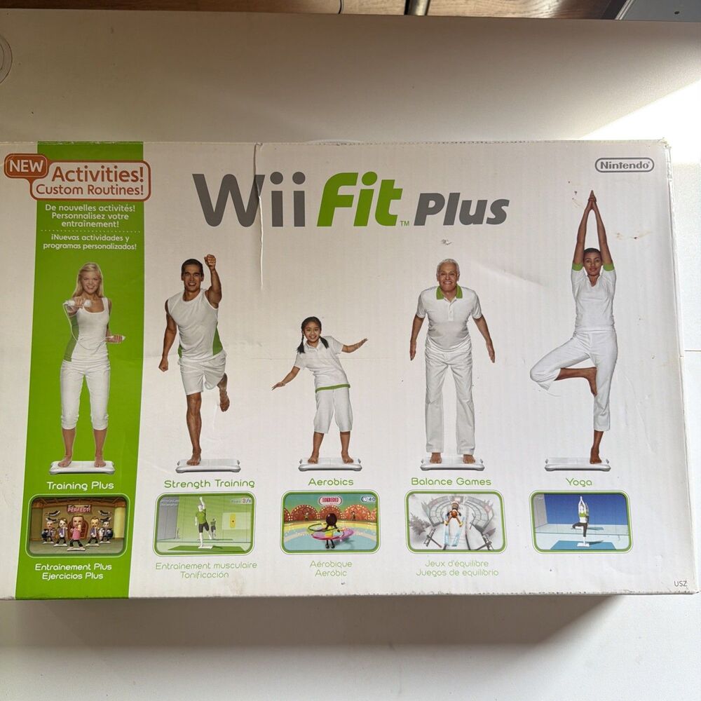 Nintendo Wii Fit Plus Fitness Wii Balance Board In Box